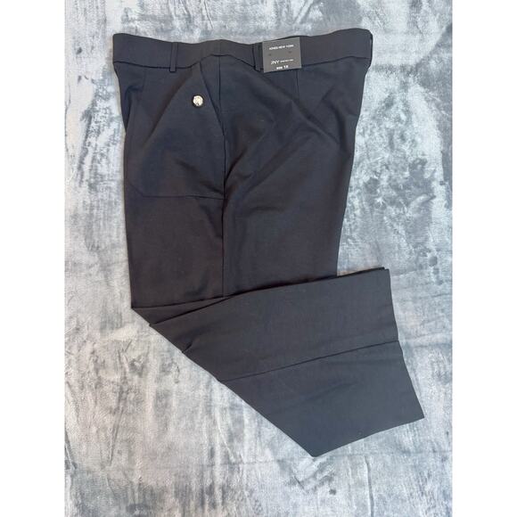 NEW! Jones New York Crop Wide Leg Pants Women's size 1X Pull On Mid Rise Buttons - Picture 1 of 9